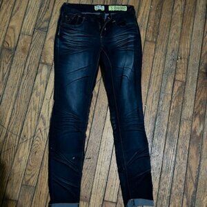 Indigo blues size 5 cuffed bottom